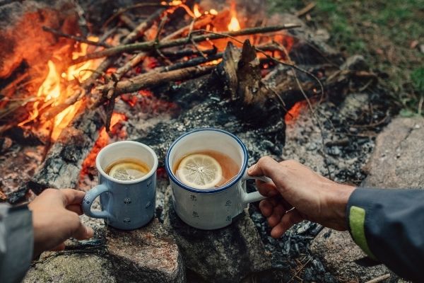 Warm Campfire Drinks