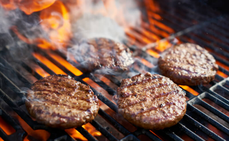 Grilling Burgers